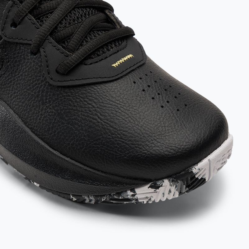 Under Armour Lockdown 6 kosárlabda cipő fekete/fekete/metál arany 7