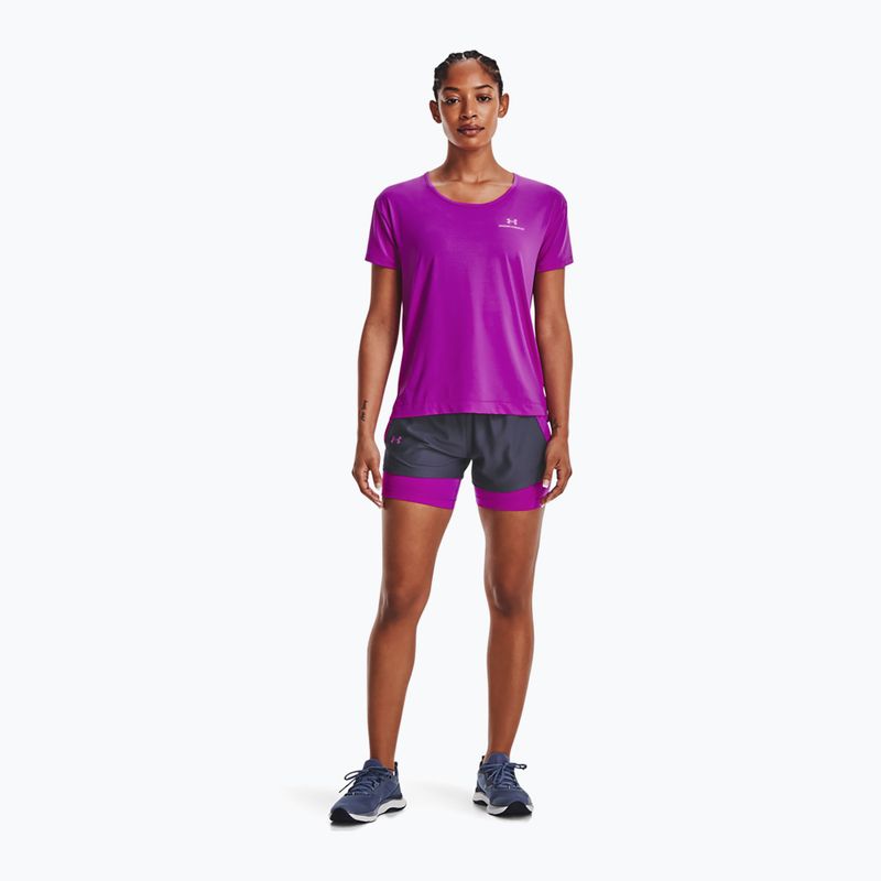 Under Armour Play Up női 2 az 1-ben edzőnadrág tengerészkék és lila 1351981 3