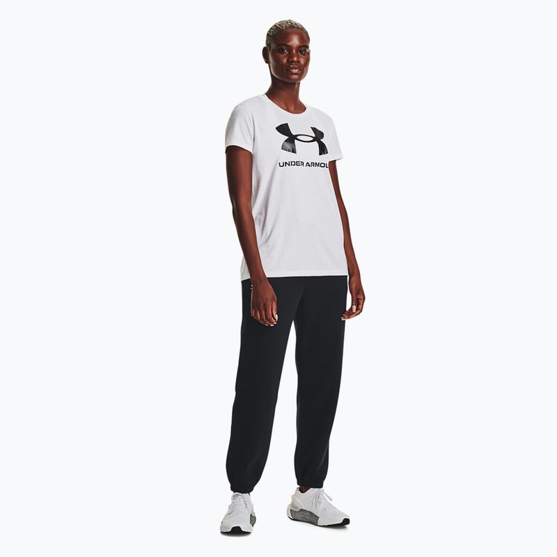 női edzőnadrág Under Armour Essential Fleece Joggers black/white 2