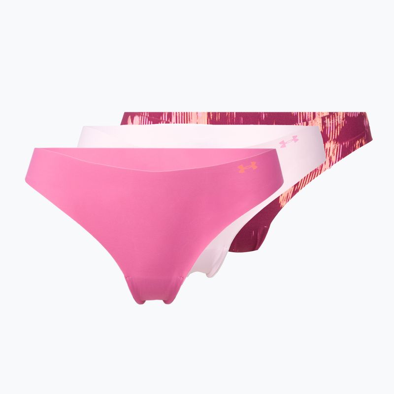 Under Armour női varrás nélküli női bugyi Ps Thong 3-Pack rózsaszín 1325617-669