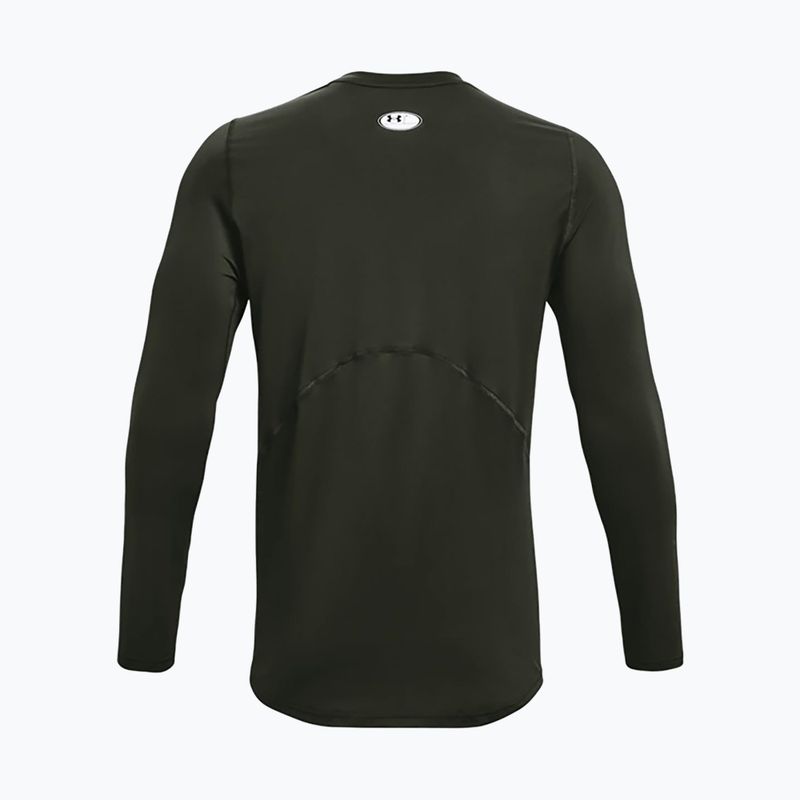 Férfi Under Armour HeatGear Armour Fitted zöld edzőpóló 1361506 2