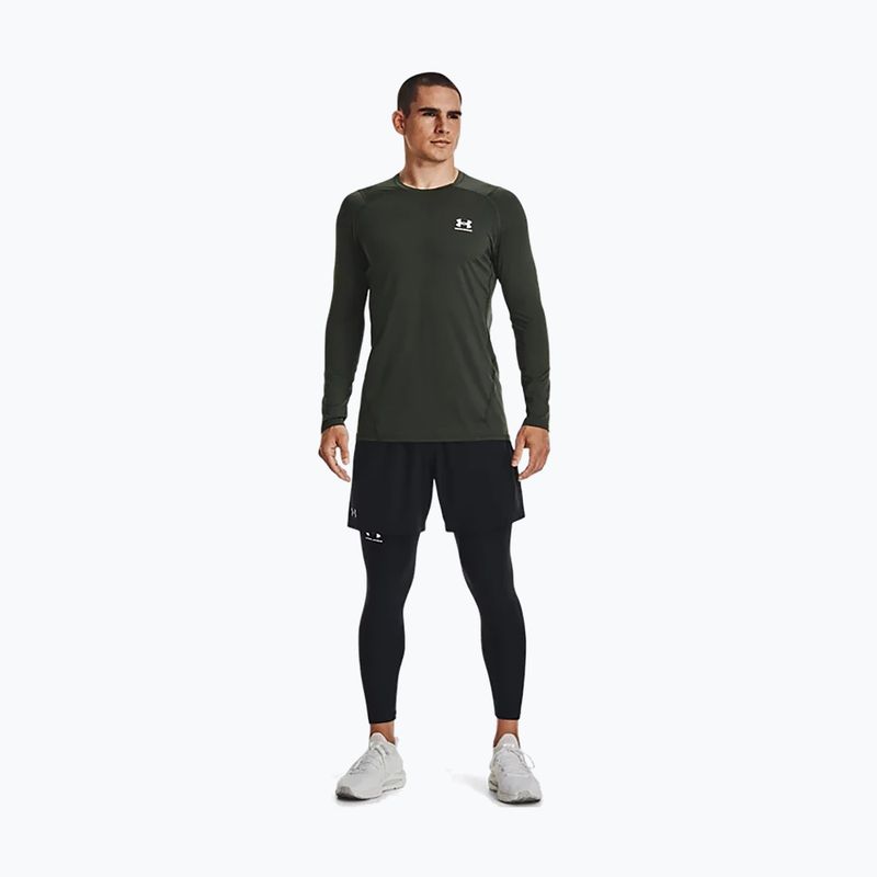 Férfi Under Armour HeatGear Armour Fitted zöld edzőpóló 1361506 5