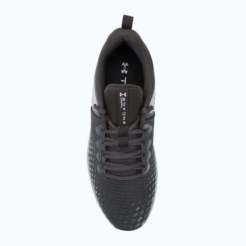Under Armour Charged Engage 2 férfi edzőcipő fekete-fehér 3025527 6