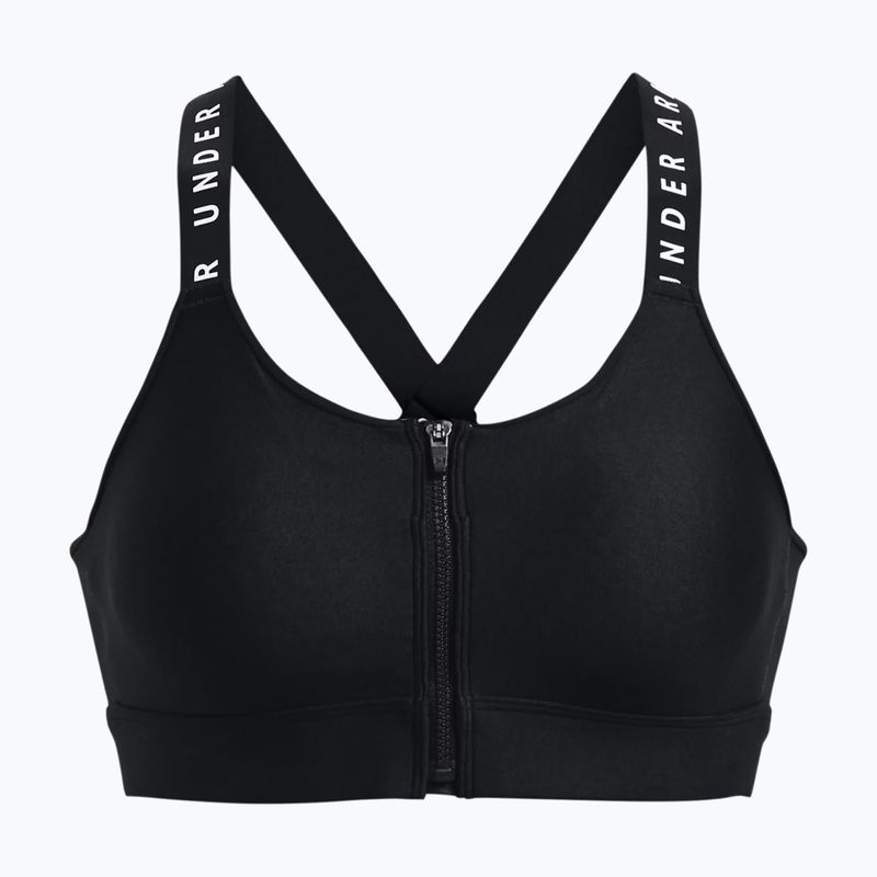 Under Armour Infinity High Bra Zip fitness melltartó fekete 1373860