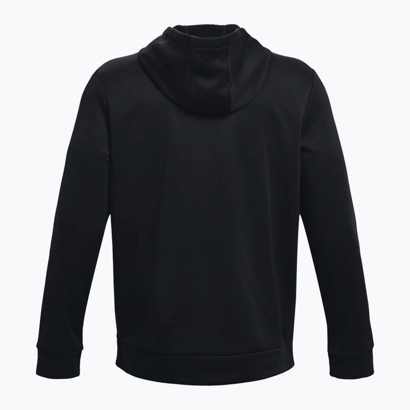 Under Armour Armour Fleece Hoodie férfi edzőpulóver fekete 1373353-001 6