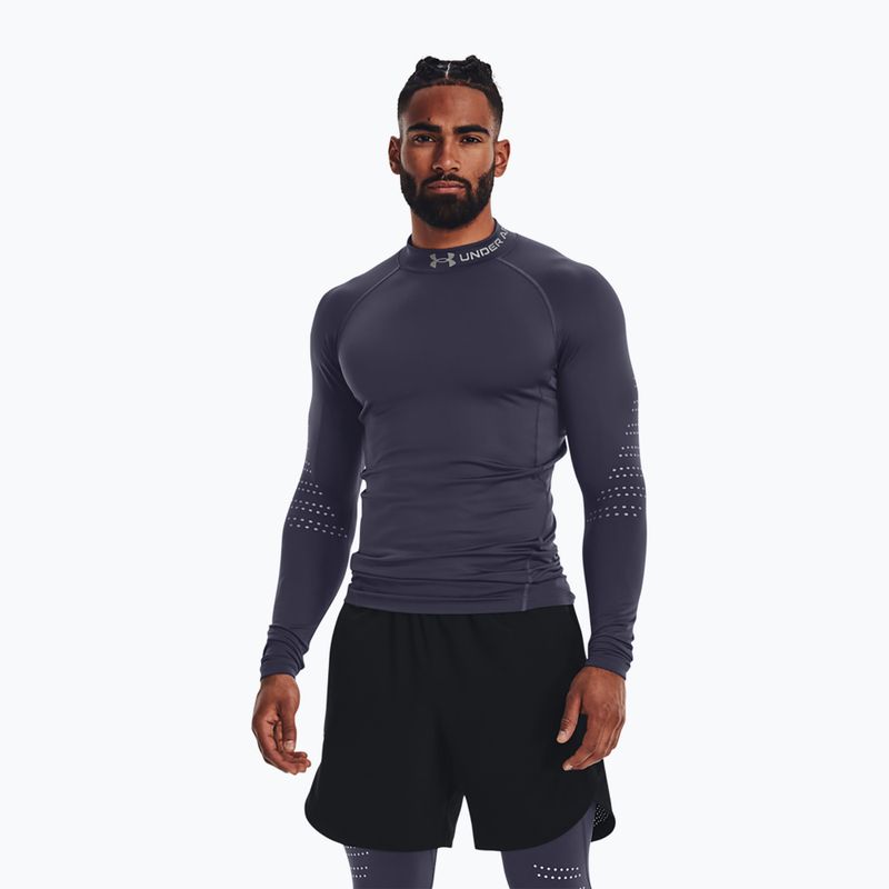Under Armour férfi hosszú ujjú póló Ua Cg Armour Novelty Mock szürke 1373828-558