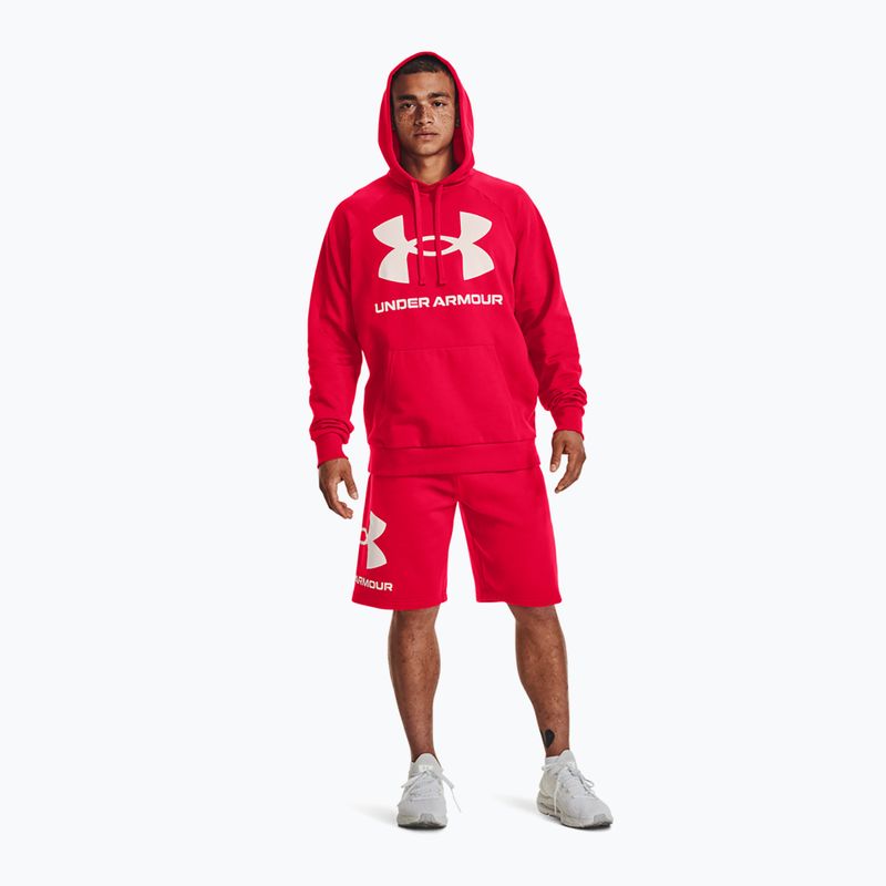 Férfi Under Armour Rival Fleece Big Logo Hd kapucnis pulóver piros 1357093 2