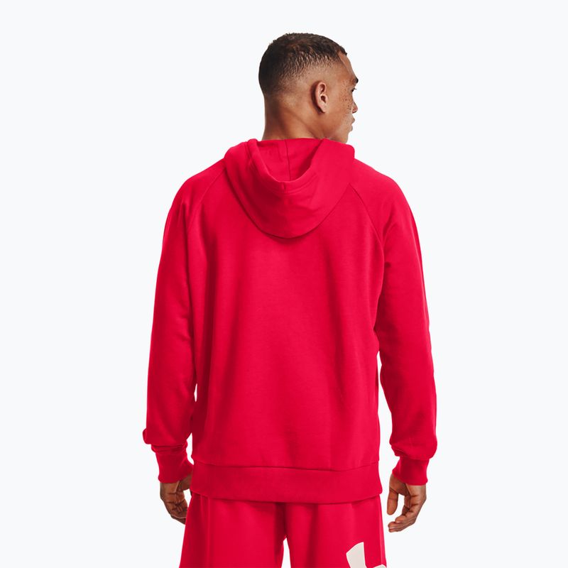 Férfi Under Armour Rival Fleece Big Logo Hd kapucnis pulóver piros 1357093 3