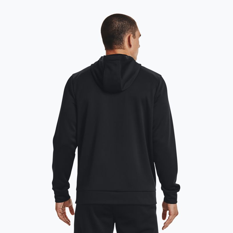 Férfi kapucnis pulóver Under Armour Fleece FZ Hoodie black/black 3