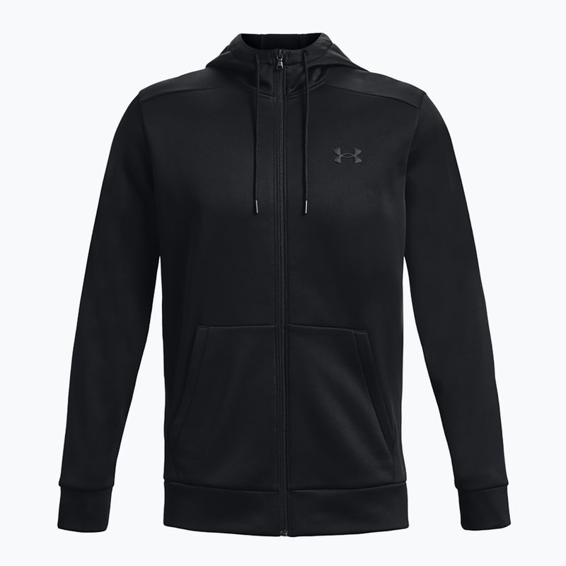 Férfi kapucnis pulóver Under Armour Fleece FZ Hoodie black/black 5