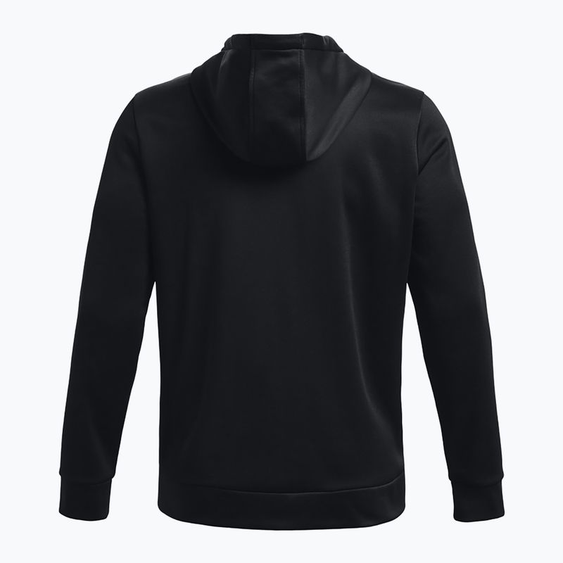 Férfi kapucnis pulóver Under Armour Fleece FZ Hoodie black/black 6