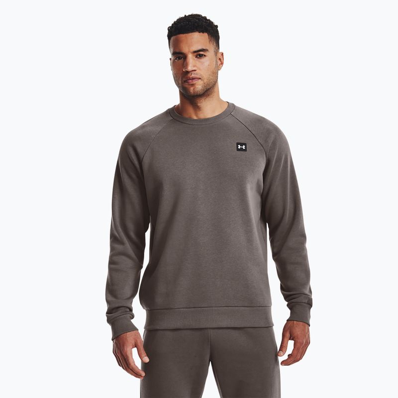 férfi melegítőfelső Under Armour Rival Fleece Crew brown