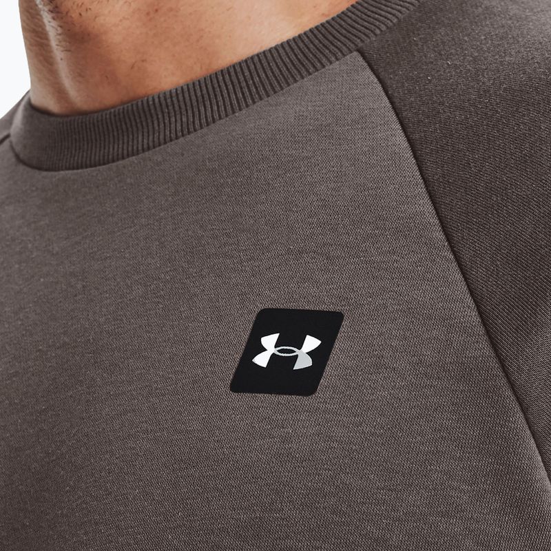 férfi melegítőfelső Under Armour Rival Fleece Crew brown 4
