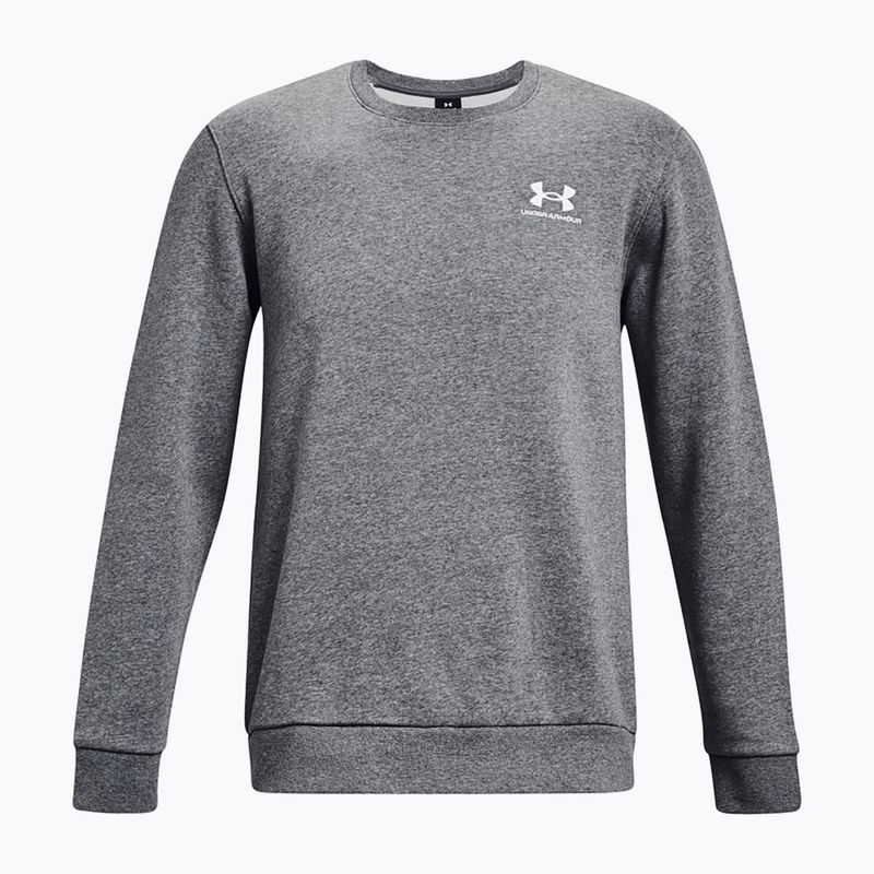 Férfi Under Armour Essential Fleece Crew pulóver szürke közepes heather/fehér 4