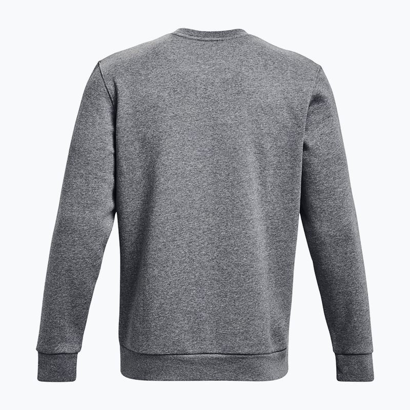 Férfi Under Armour Essential Fleece Crew pulóver szürke közepes heather/fehér 5