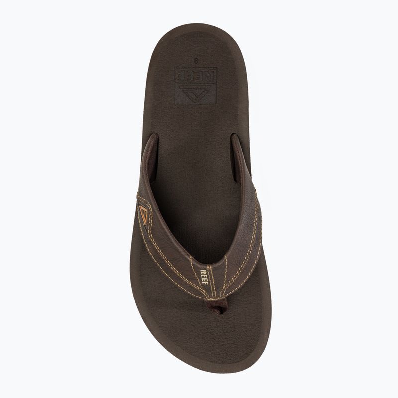 Férfi REEF Cushion Dawn barna flip flopok 5
