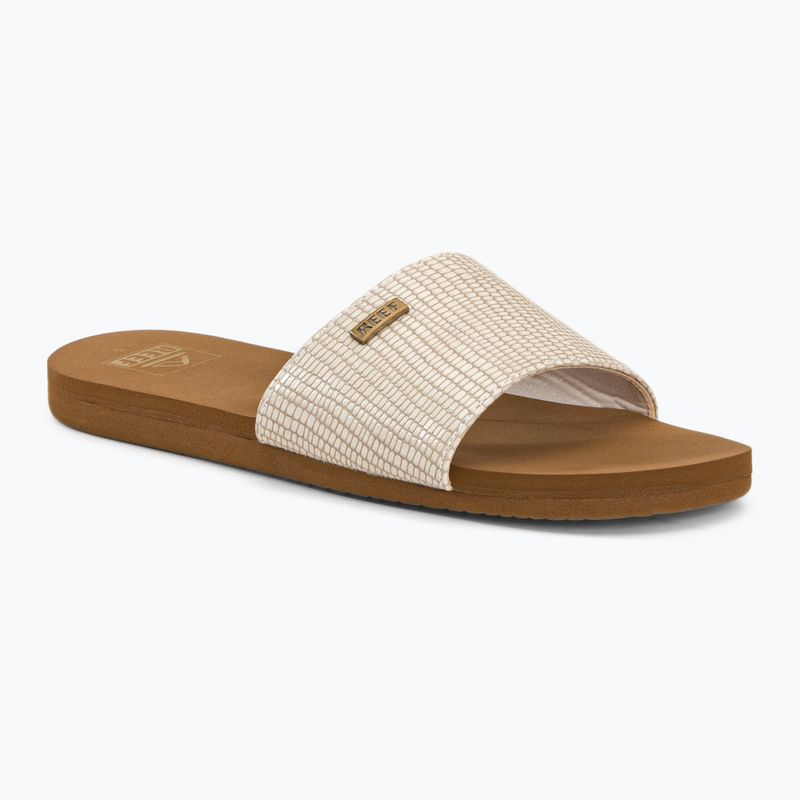 Női REEF Bliss Nights Slide flip-flopok fehér és barna CJ0256