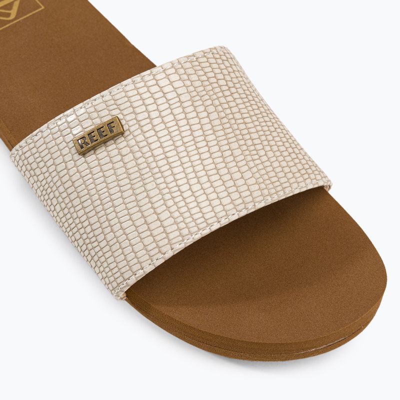 Női REEF Bliss Nights Slide flip-flopok fehér és barna CJ0256 7