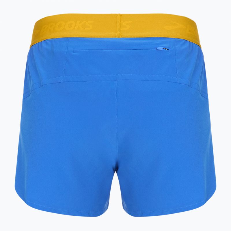 Női Brooks Chaser 3" futónadrág kék/arany óra 2