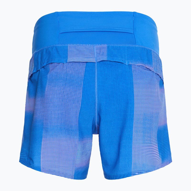 Női Brooks Chaser 5" kék magassági nyomtatott futónadrág 2