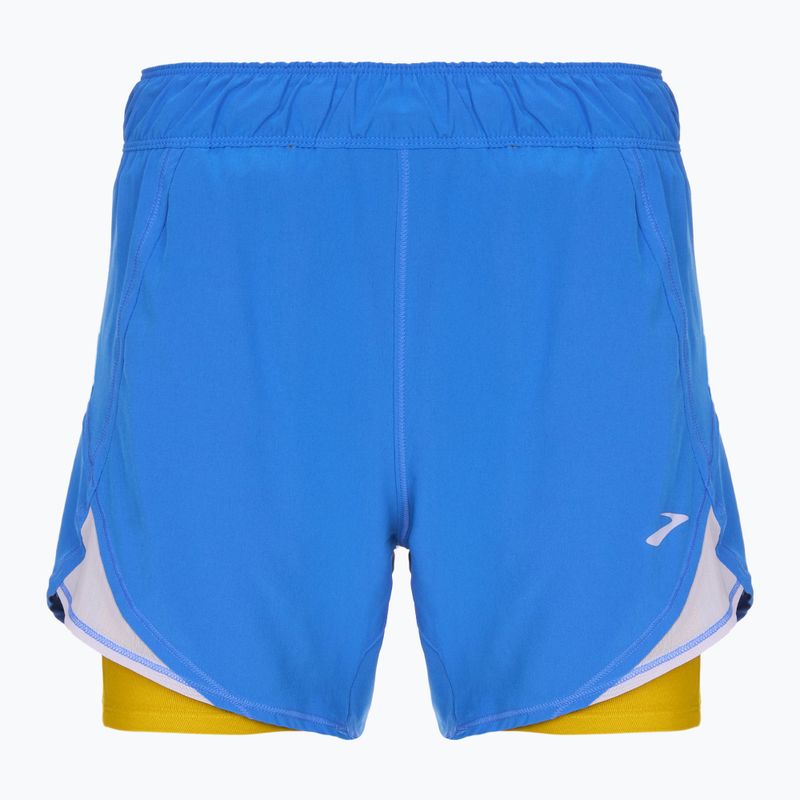 Női Brooks Chaser 5" 2-In-1 futónadrág kék/arany órában