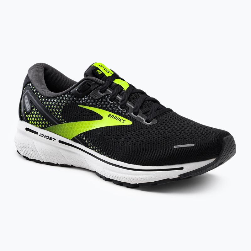 Férfi futócipő BROOKS Ghost 14 fekete-zöld 1103691D047