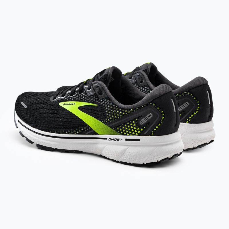 Férfi futócipő BROOKS Ghost 14 fekete-zöld 1103691D047 3