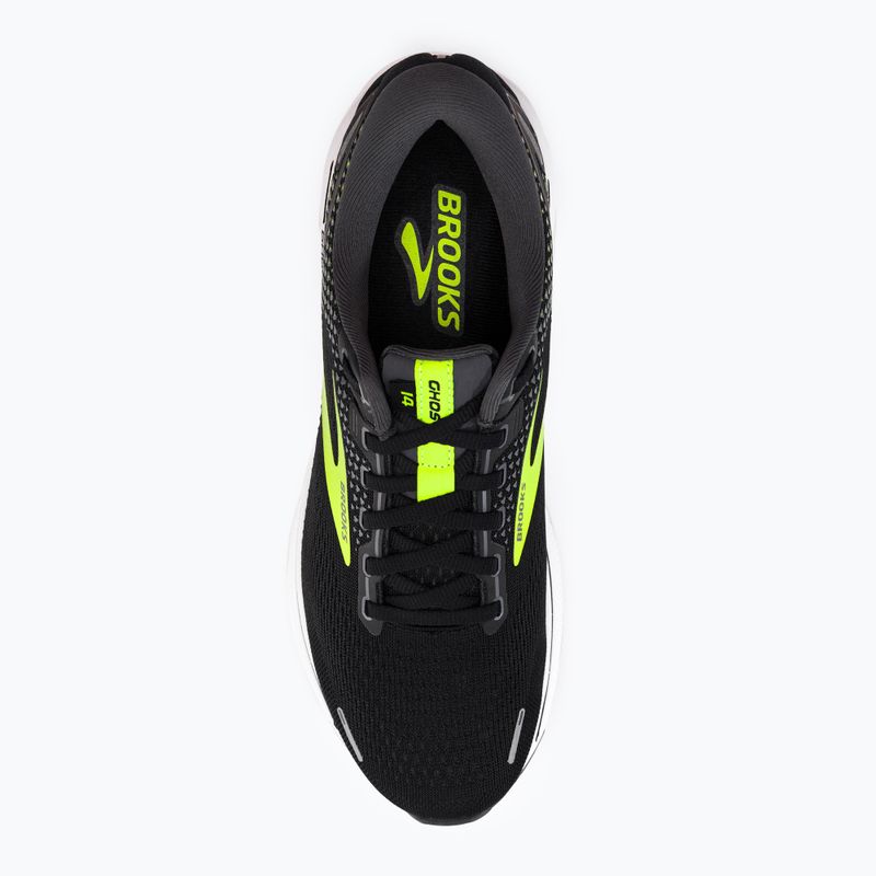 Férfi futócipő BROOKS Ghost 14 fekete-zöld 1103691D047 6