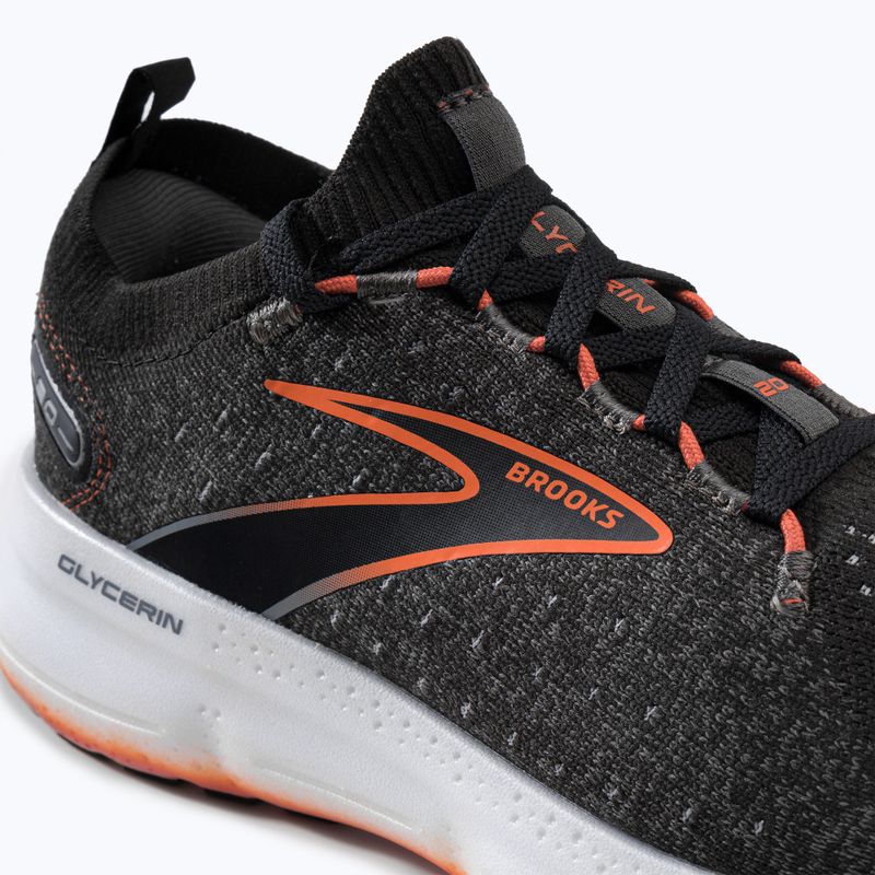 Férfi futócipő BROOKS Glycerin StealthFit 20 fekete/piros 1103841D003 8