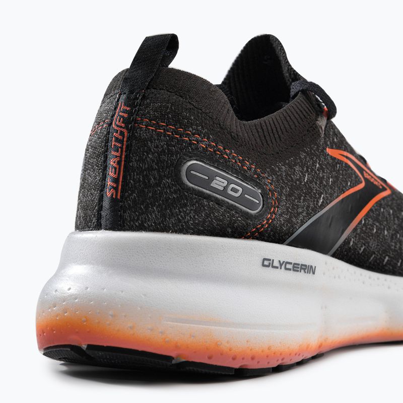 Férfi futócipő BROOKS Glycerin StealthFit 20 fekete/piros 1103841D003 9