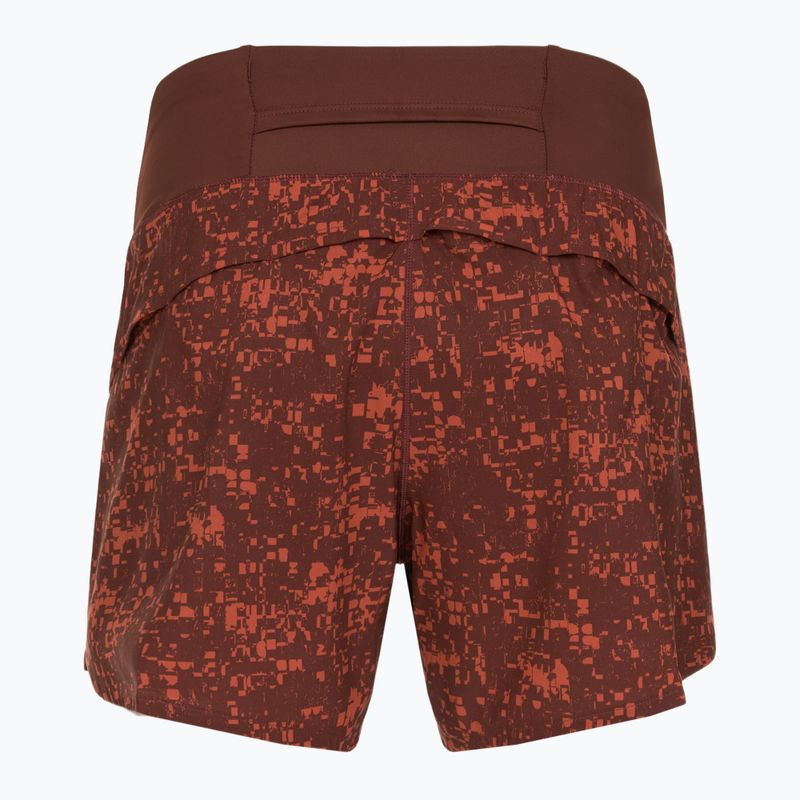 Női Brooks Chaser 5" futónadrág mazsolás glitch nyomtatással 2