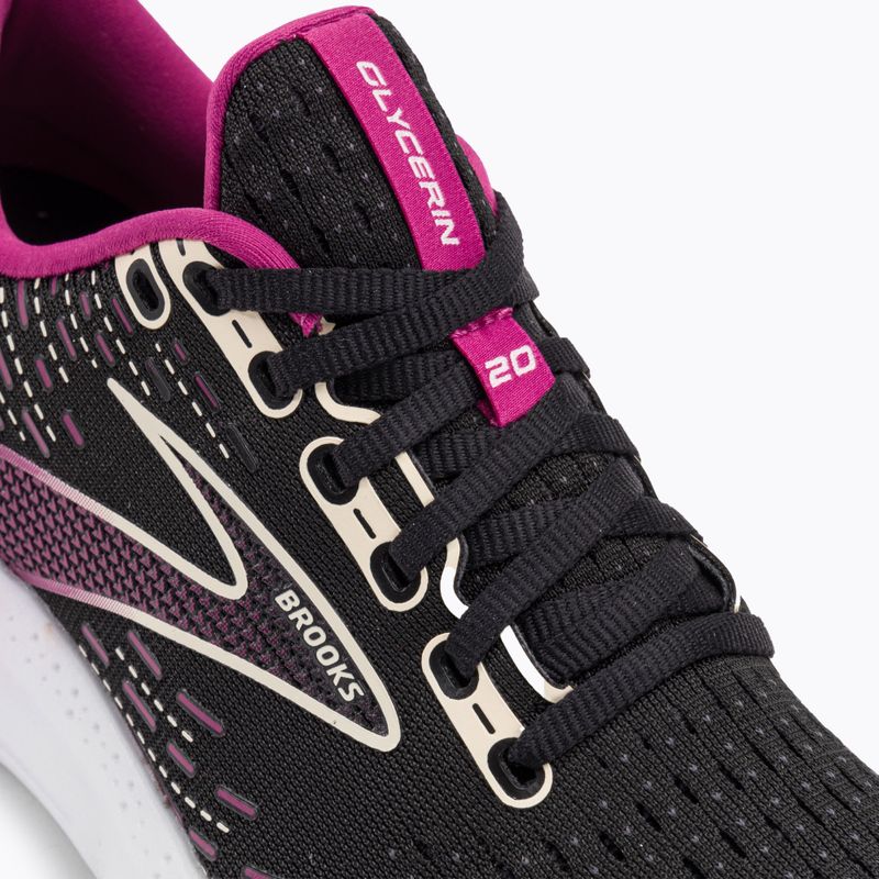 Női futócipő Brooks Glycerin 20 fekete/fukszia/vászon 10