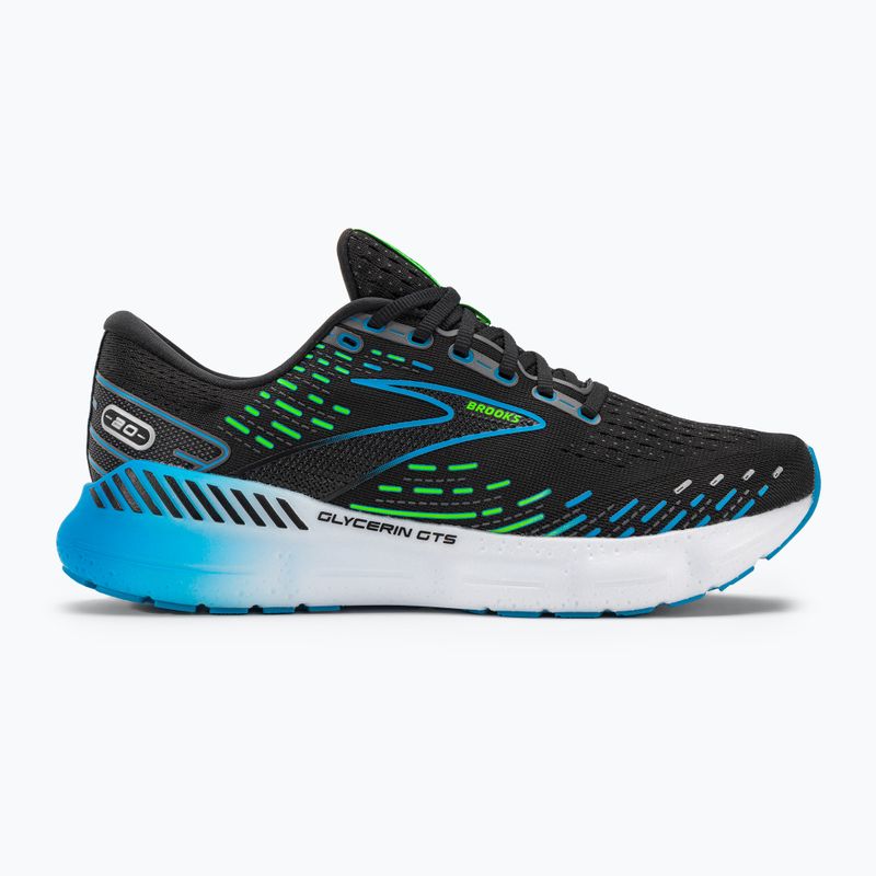 Brooks Glycerin GTS 20 férfi futócipő fekete/hawaii óceán/zöld 2