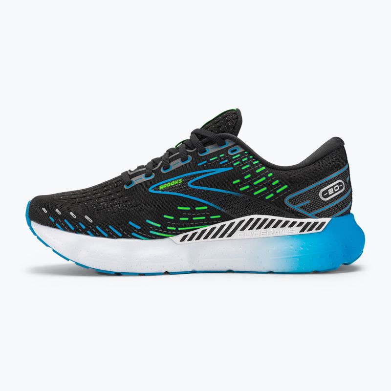 Brooks Glycerin GTS 20 férfi futócipő fekete/hawaii óceán/zöld 10