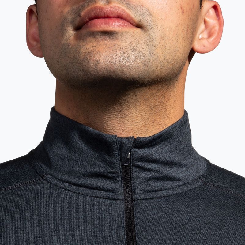 Férfi Brooks Dash 1/2 Zip 2.0 htr fekete futó melegítőfelső 3