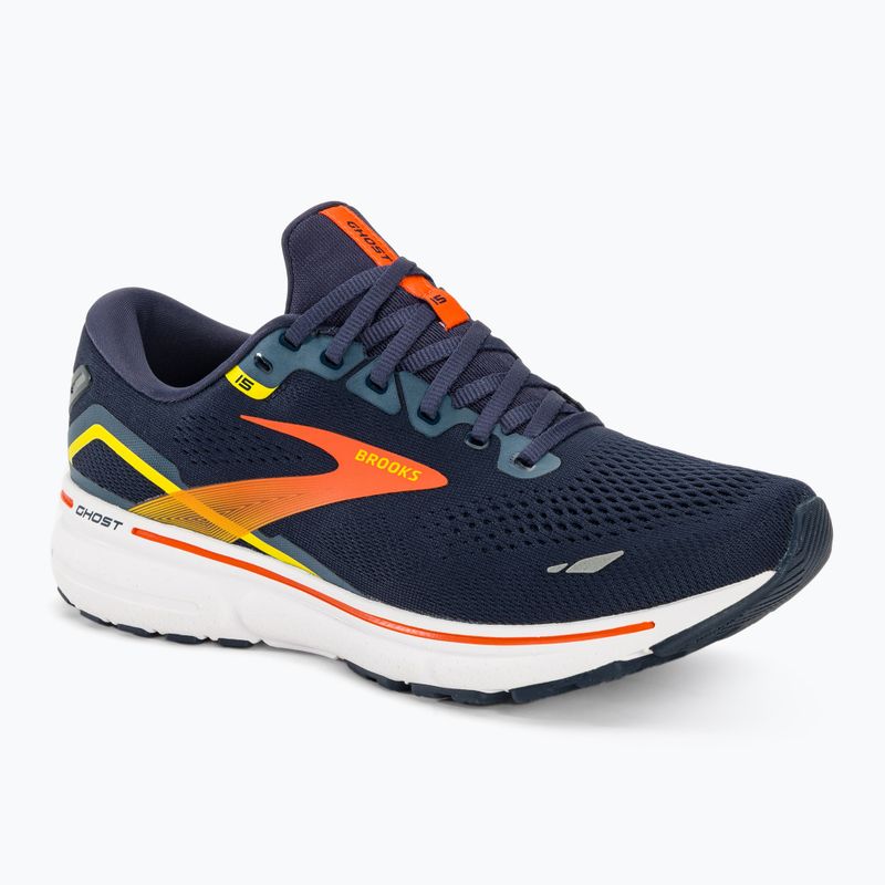 Férfi futócipő  Brooks Ghost 15 peacoat/red/yellow