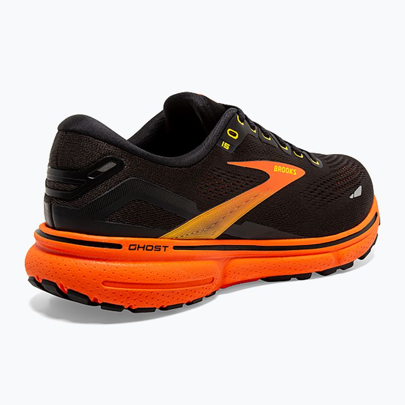 Férfi futócipő  Brooks Ghost 15 black/yellow/red 10