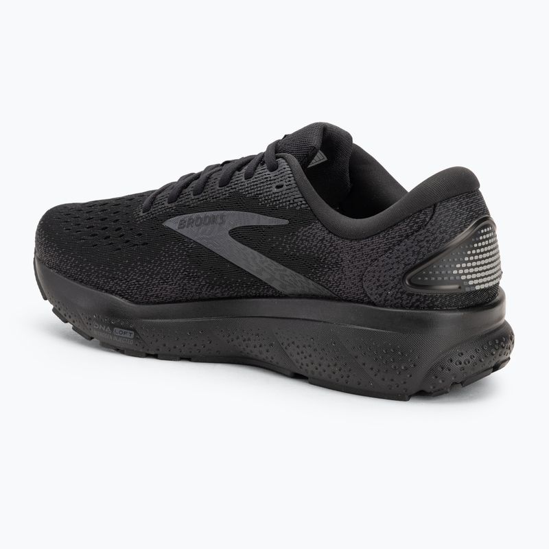 Férfi futócipő Brooks Ghost 16 wide fit fekete/fekete/ebony 3