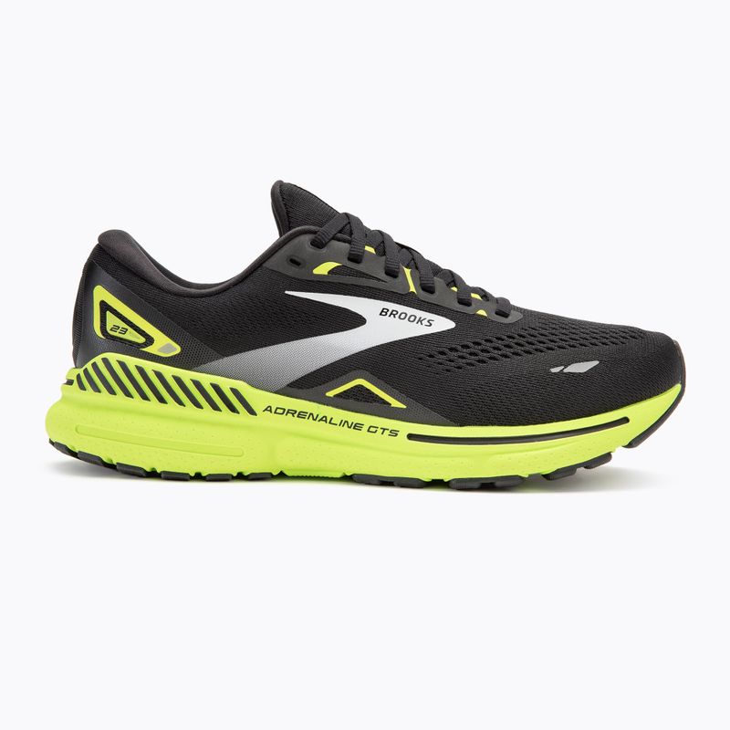 Brooks Adrenaline GTS 23 fekete/zöld/fehér férfi futócipő 2