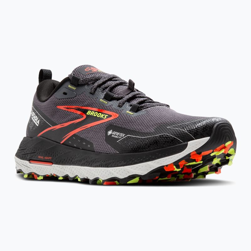 Brooks Cascadia 18 GTX férfi futócipő fekete gyöngyház/fekete/paradicsom 8