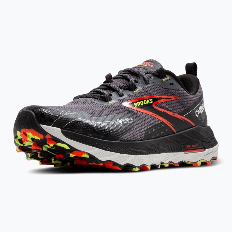 Brooks Cascadia 18 GTX férfi futócipő fekete gyöngyház/fekete/paradicsom 12