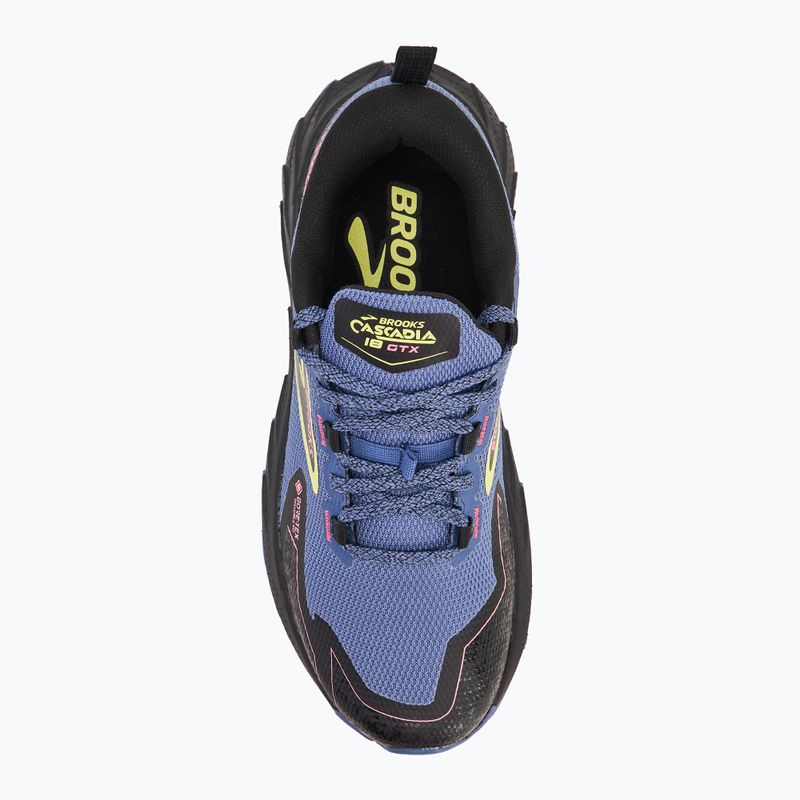 Brooks Cascadia 18 GTX női futócipő szürke kék/fekete/rózsaszín 5