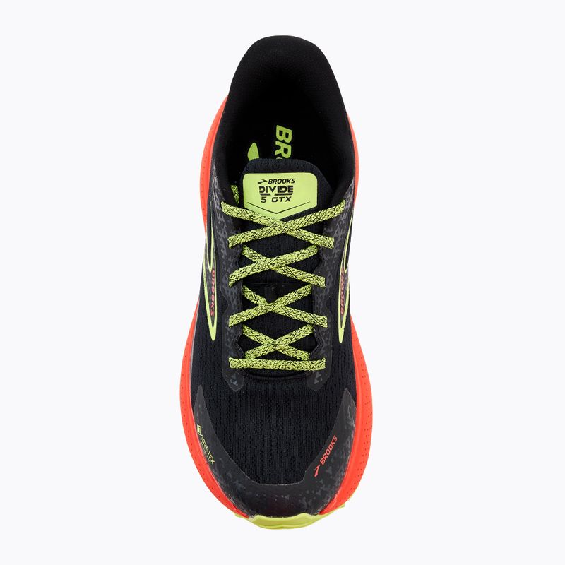 Brooks Divide 5 GTX férfi futócipő fekete/cseresznye/lime 5