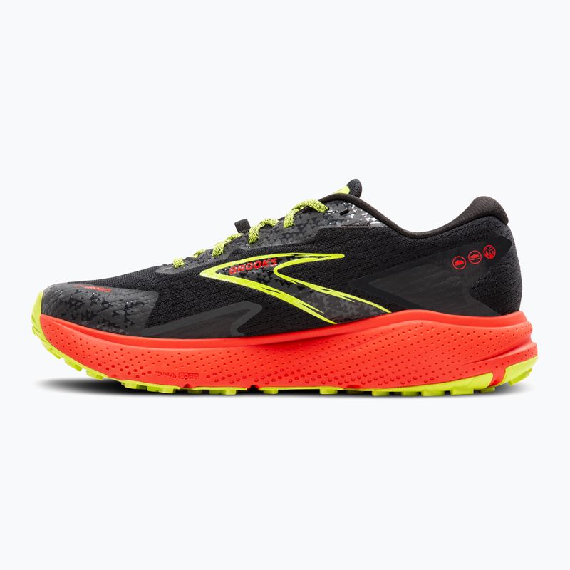 Brooks Divide 5 GTX férfi futócipő fekete/cseresznye/lime 10