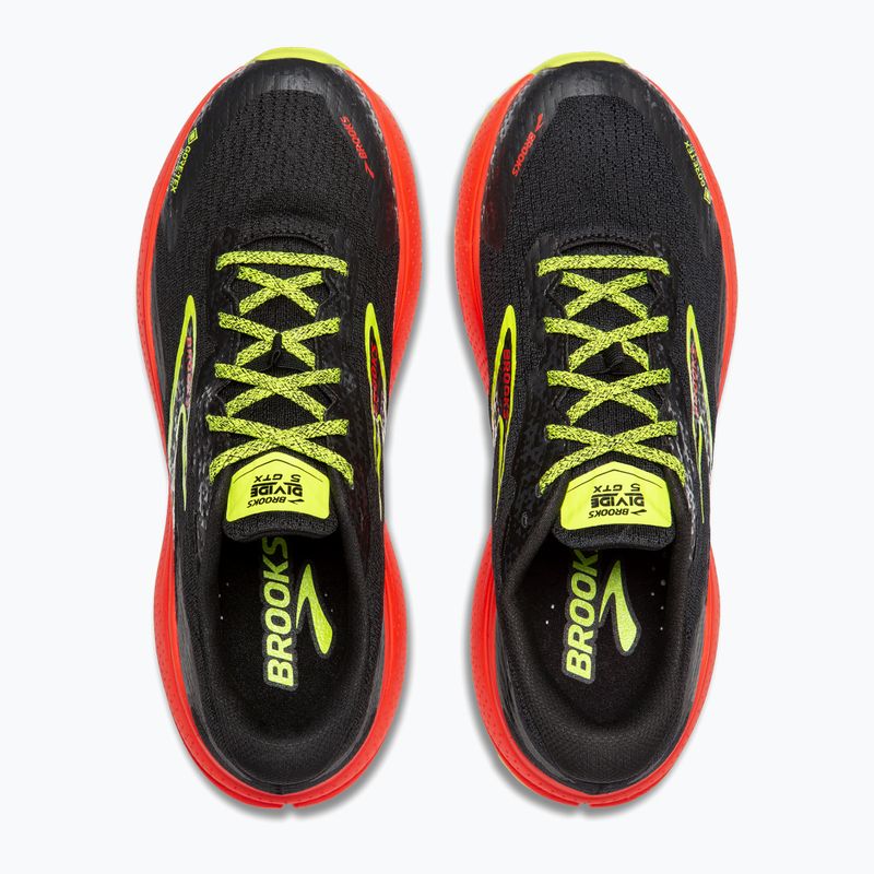 Brooks Divide 5 GTX férfi futócipő fekete/cseresznye/lime 14