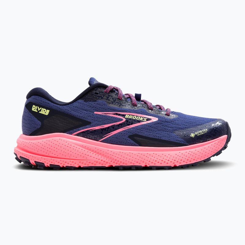 Brooks Divide 5 GTX női futócipő szürke kék/rózsaszín/lila/lime 9