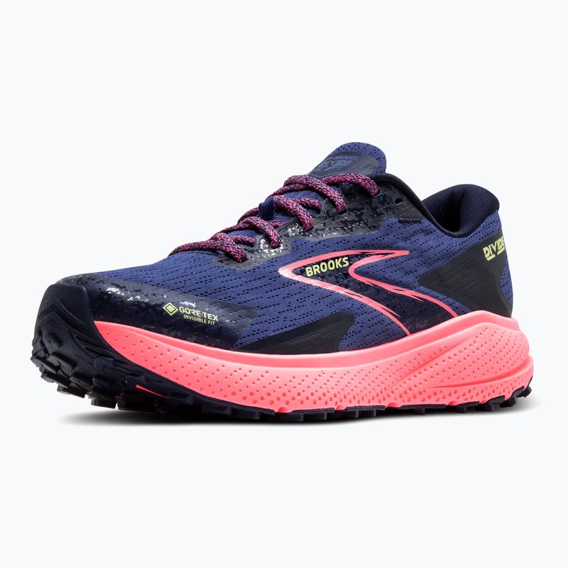 Brooks Divide 5 GTX női futócipő szürke kék/rózsaszín/lila/lime 12