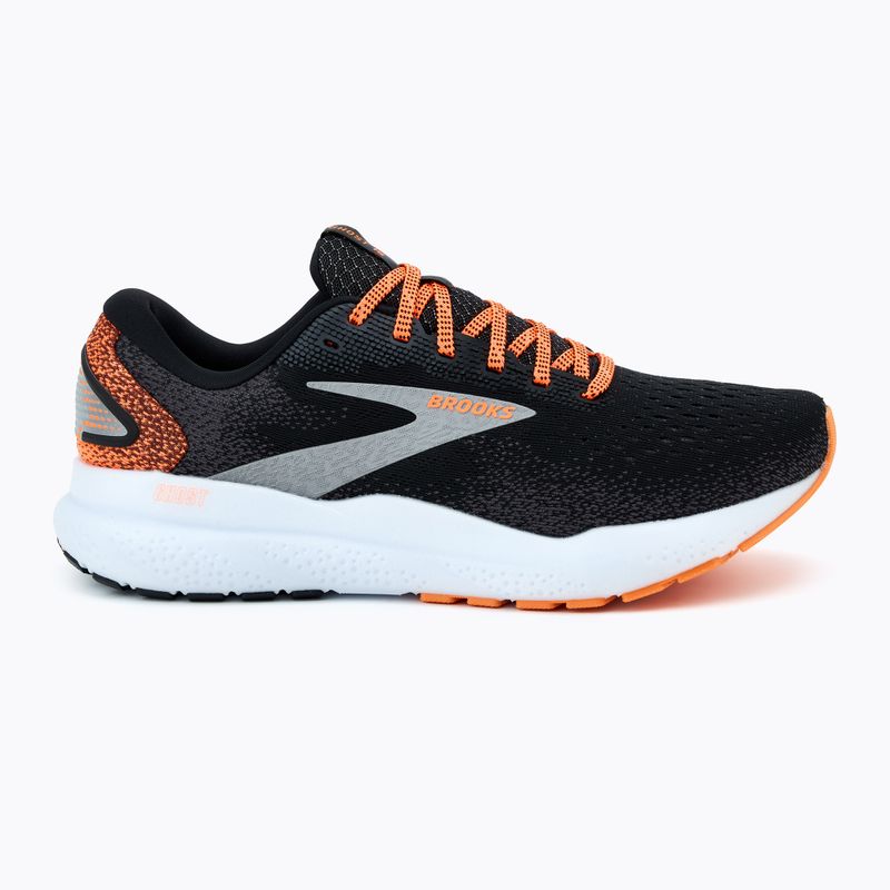 Brooks Ghost 16 férfi futócipő fekete/narancs/fehér 2