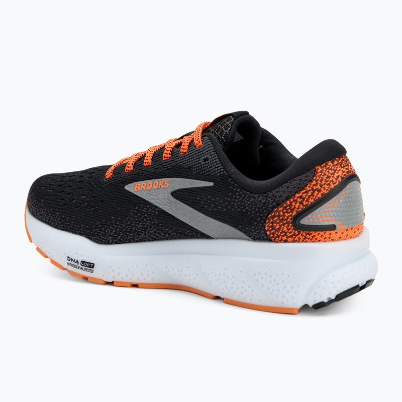 Brooks Ghost 16 női futócipő fekete/narancs/fehér 2