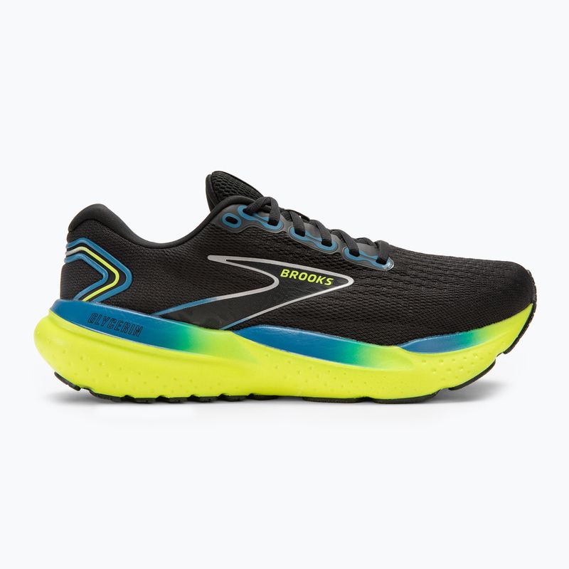 Brooks Glycerin 21 férfi futócipő fekete/kék/ightlife 2